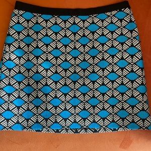 Milly embroidered mini skirt